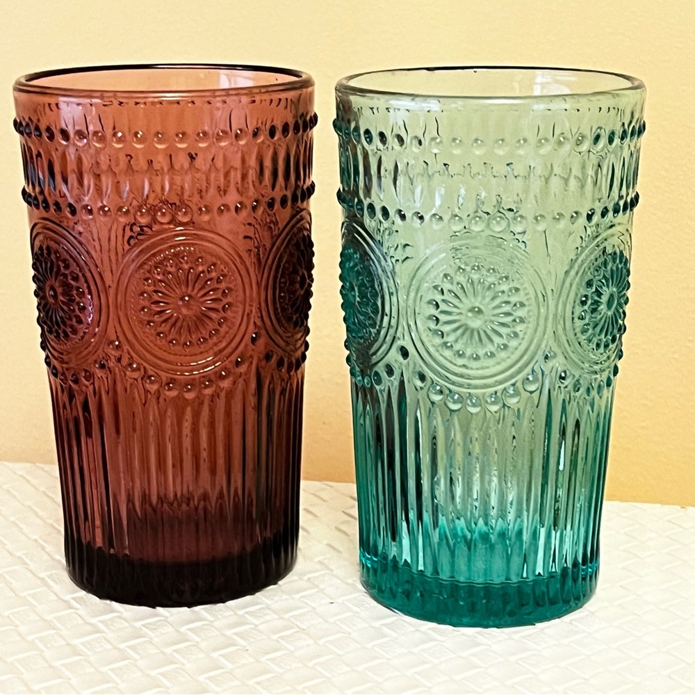 2 Pioneer Woman Adeline Flat Tumblers 16oz